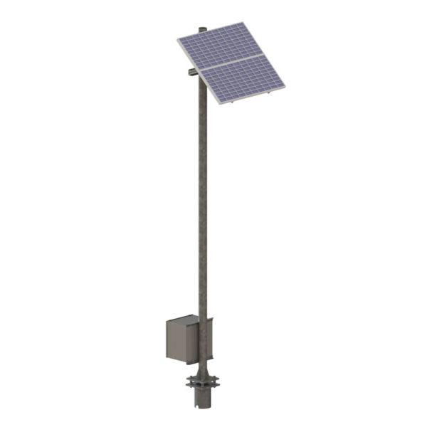 Fixed Solar Monopole, 20’ – 2 Module